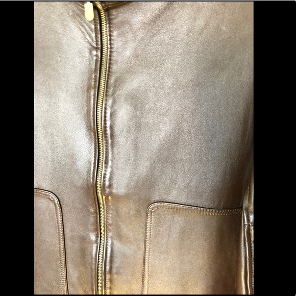 Lamb Skin leather jacket men’s size L - Picture 3 of 5
